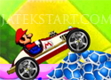 Mario Stunt Car Máriós autós ügyességi játék