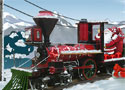 Santa Steam Train Delivery vonattal ajándékokat