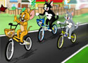 Toms Bmx Race biciklis verseny a híres cicával és macskával