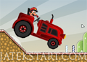 Tractor Mario vs Bullet Bill verseny egy kilőtt golyóval